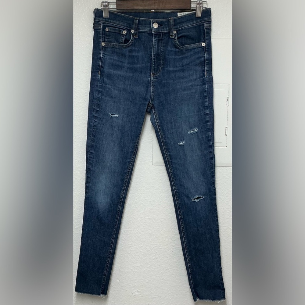 Rag to Bone New York Blue Jeans Distressed Women's Jeans Sz 28